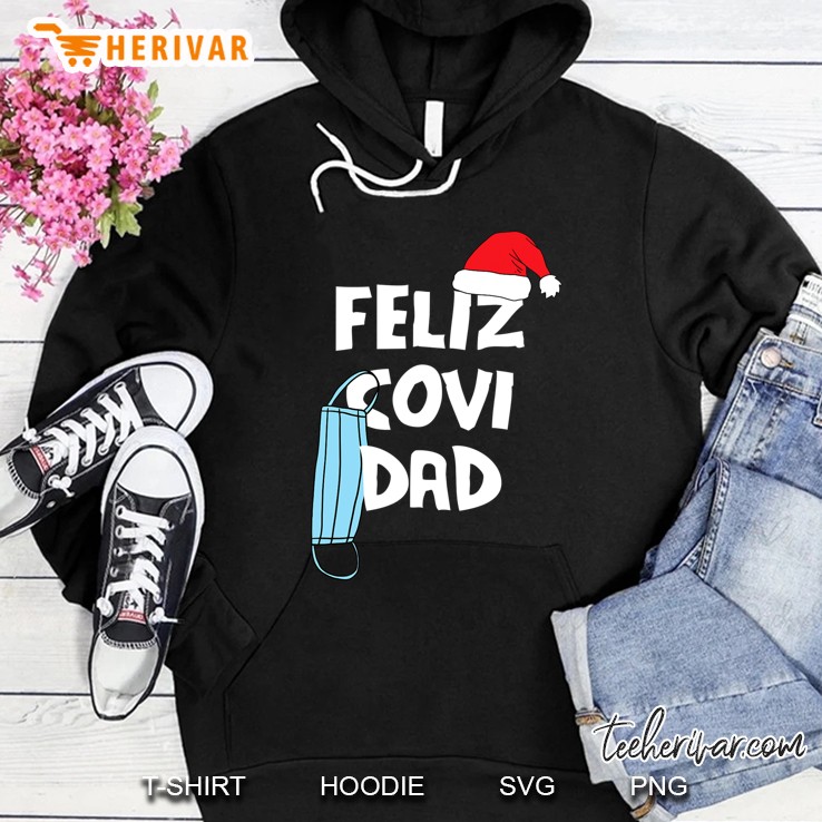 Feliz Covidad Feliz Navidad Virus Face Mask Cute Christmas Hoodie
