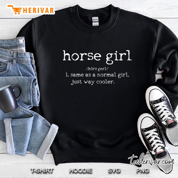 Womens Horse Girl Definition Funny Horseback Riding Rider Sweatshirt