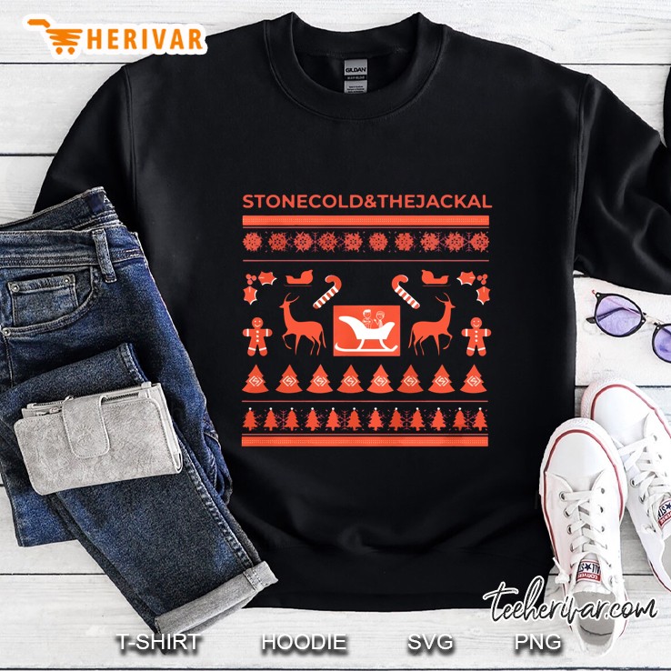 Stone Cold & The Jackal Christmas Steve Burton And Bradford Anderson General Hospital Christmas Sweatshirt