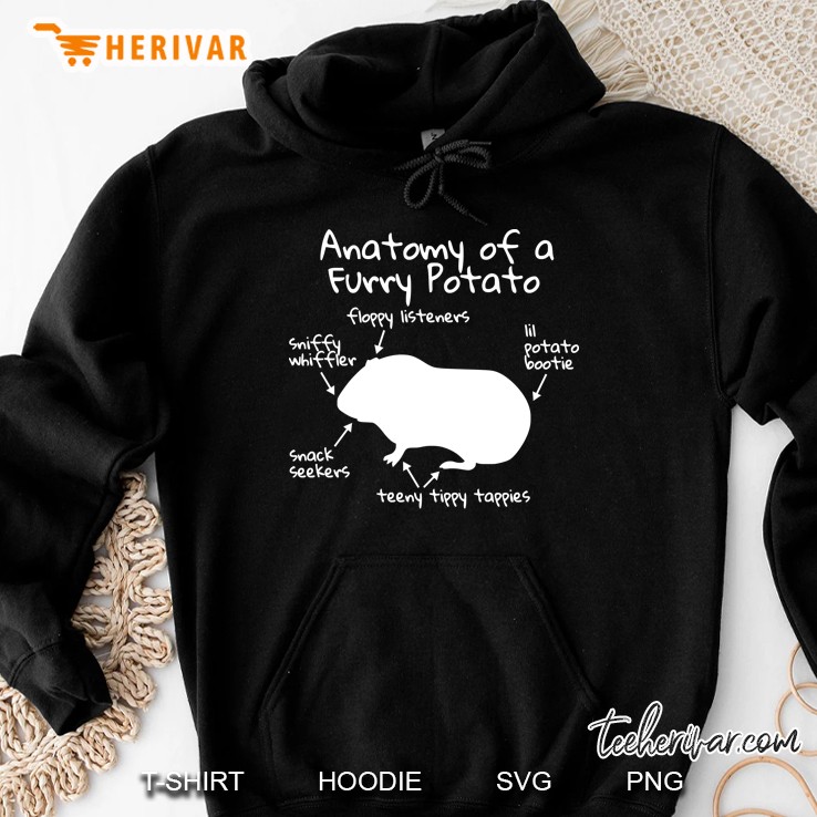 Anatomy Of A Furry Potato Funny Guinea Pig Gift Hoodie