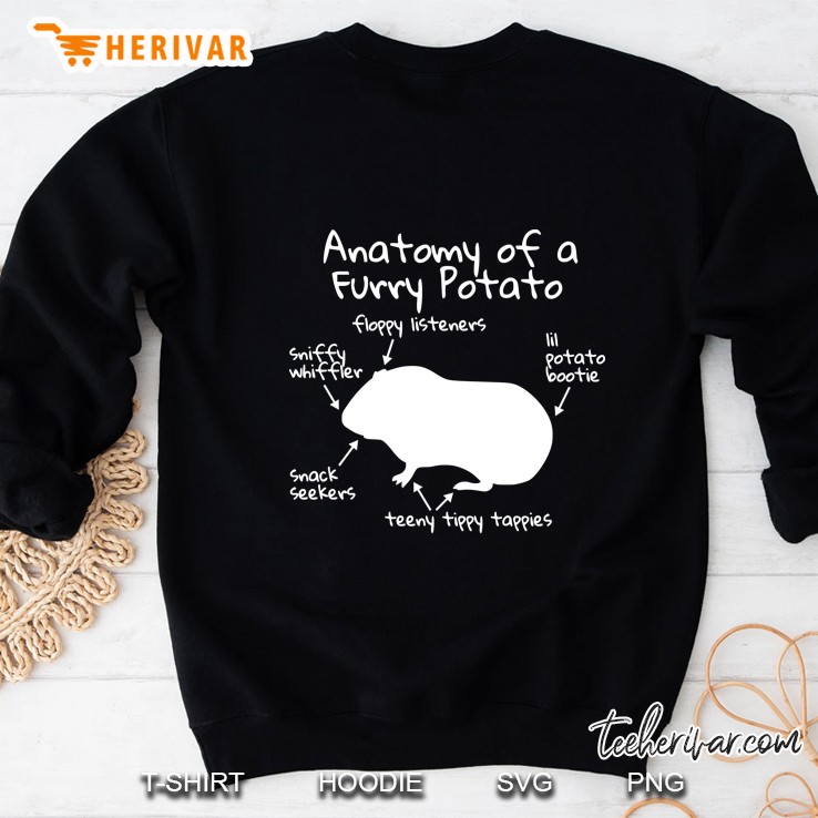 Anatomy Of A Furry Potato Funny Guinea Pig Gift Sweatshirt