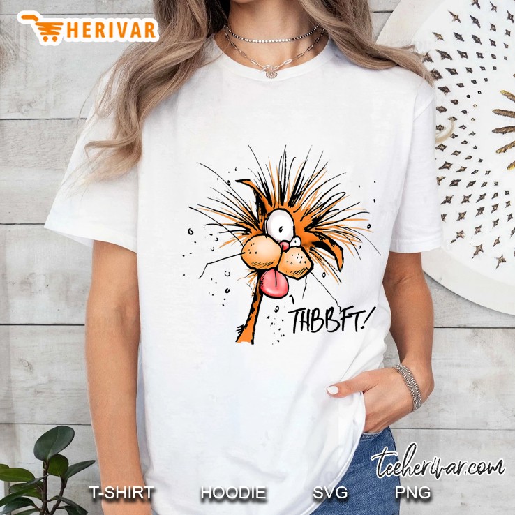 Bloom County Bill The Cat Thbbft! Funny Cartoon Tee Gift Ladies Tee