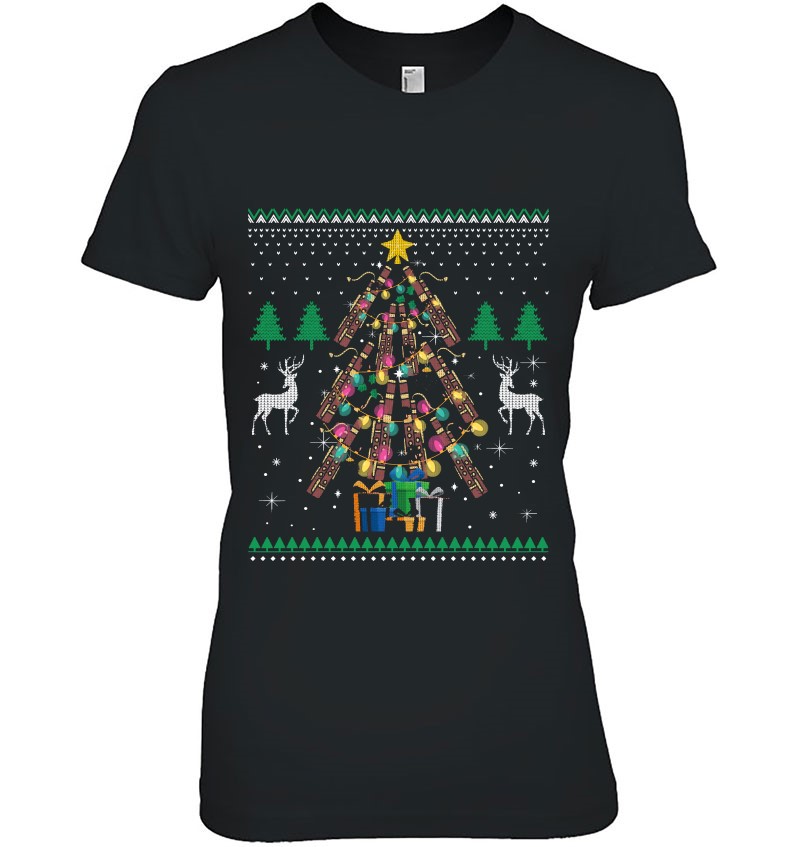 Bassoon Christmas Ornament Tree Funny Gift Ugly Xmas Sweater Sweatshirt