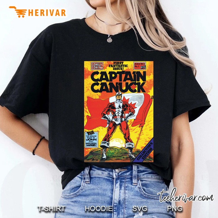 Classic Captain Canuck Issue 1 Cover Ladies Tee