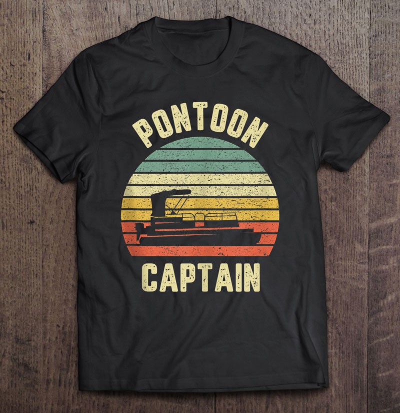 Pontoon captain like a regular captain T-shirt boat Vintage T-Shirt