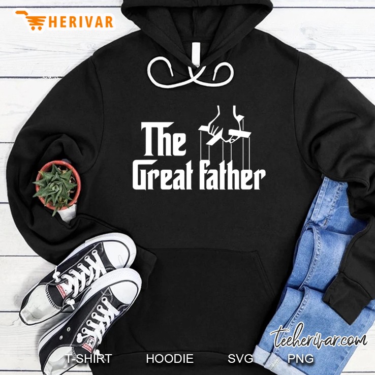 Mens Fathers Day Humor The Great Father Godfather Style Hoodie