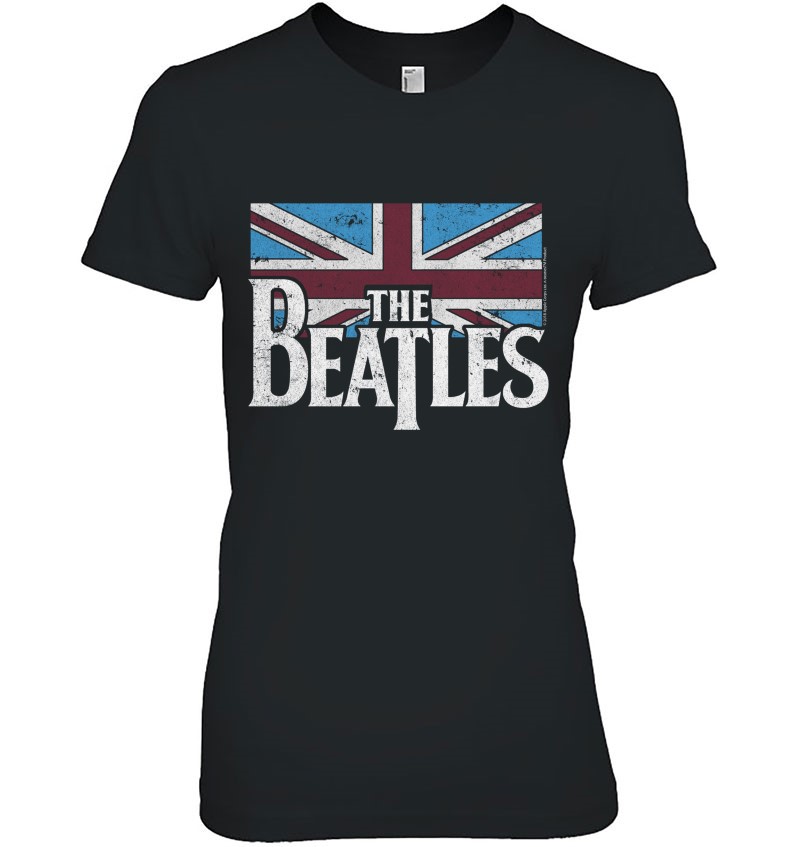 The Beatles British Flag Red,White, And Blue