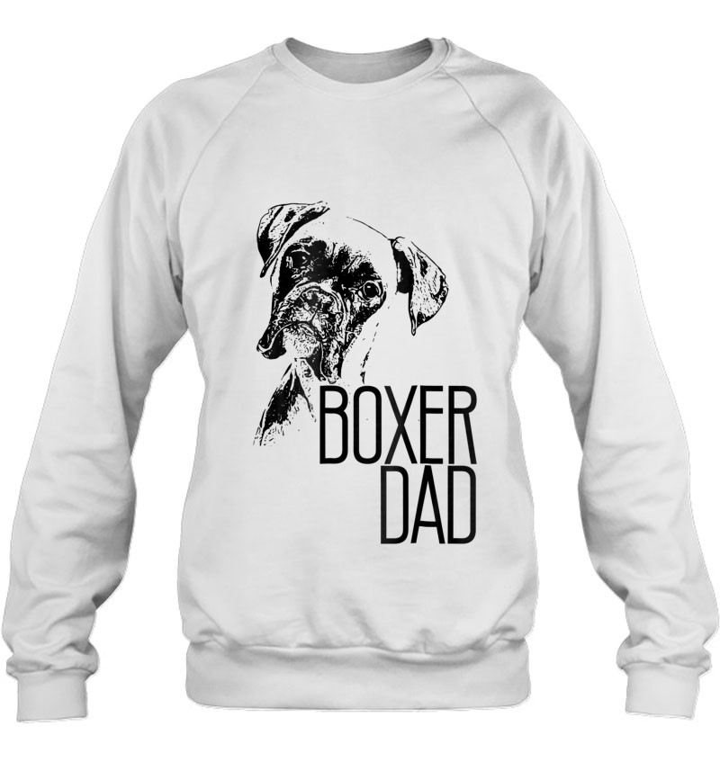Mens Boxer Dad Dog Face - Dog Lovers Boxer Dad Gif Sweatshirt