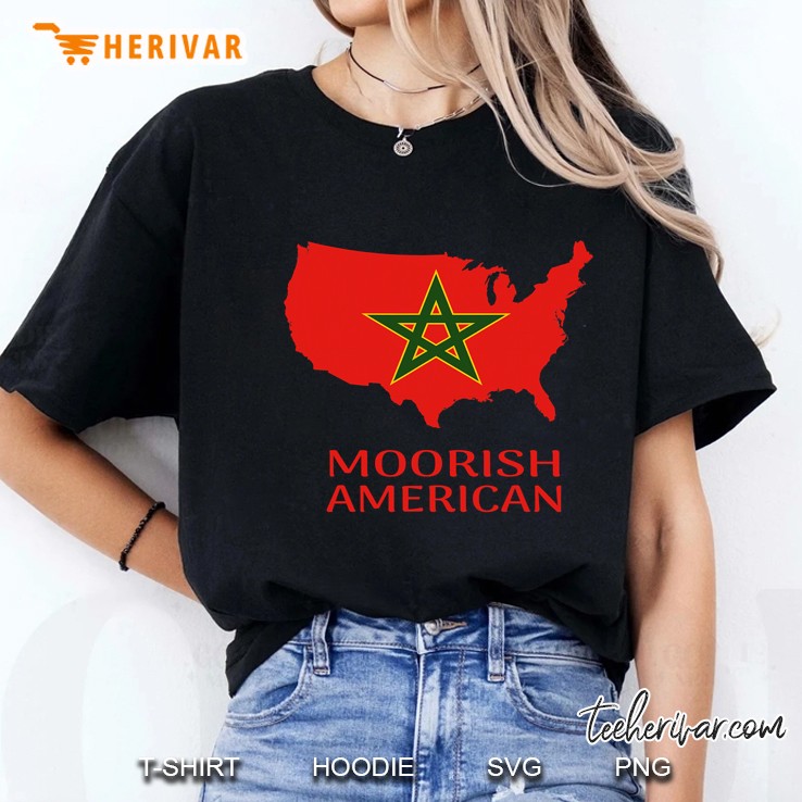 Moorish American Proud Moors Moorish Moroccan Flag Amexem Ladies Tee