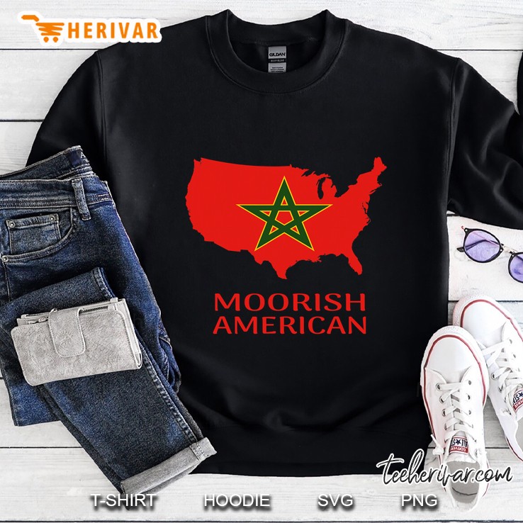 Moorish American Proud Moors Moorish Moroccan Flag Amexem Sweatshirt