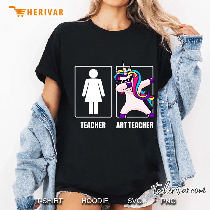 Art Teacher Gift Tshirt Women Unicorn Best Art Teacher Ever Ladies Tee