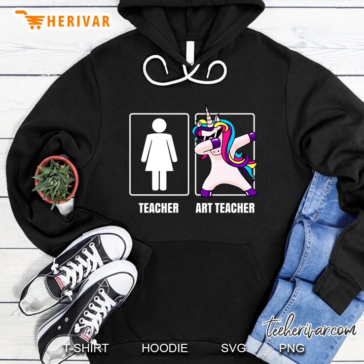 Art Teacher Gift Tshirt Women Unicorn Best Art Teacher Ever Hoodie