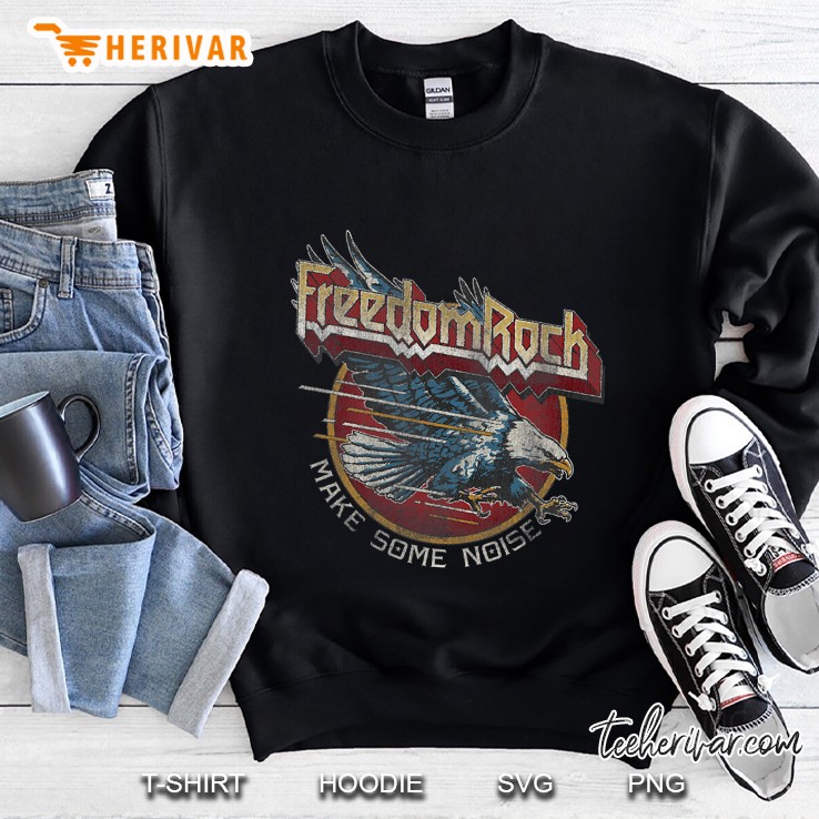 Freedom Rock Usa Eagle Vintage Retro Band Concert 4Th July Sweatshirt