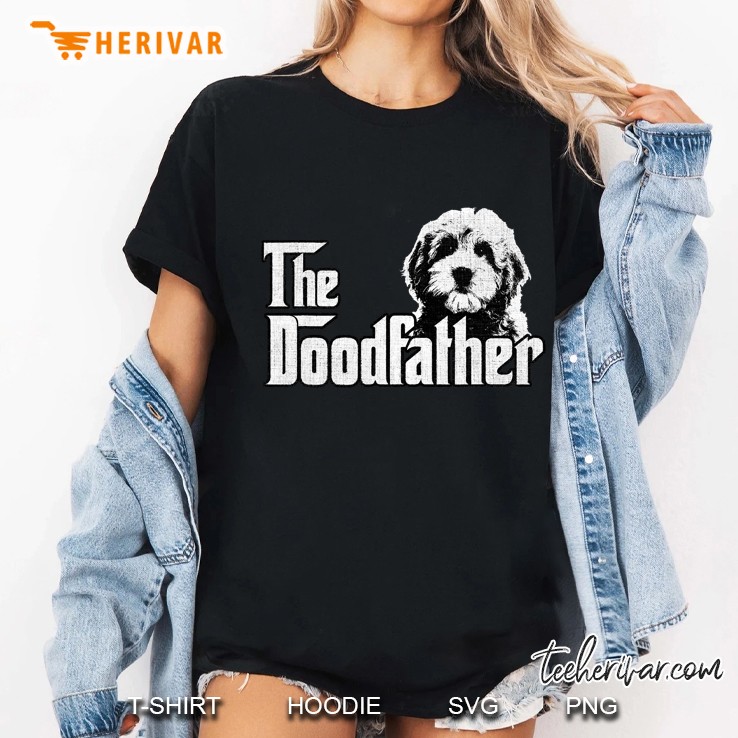 Mens Goldendoodle Dad - The Doodfather Gift Ladies Tee