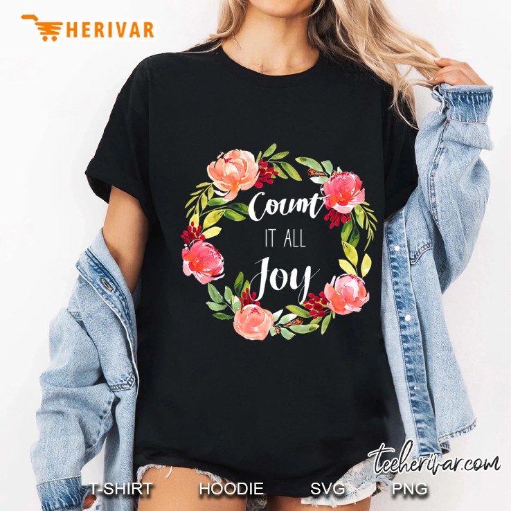 Count It All Joy Vintage Christian Ladies Tee