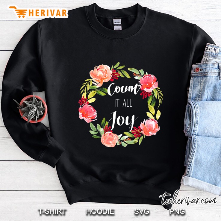Count It All Joy Vintage Christian Sweatshirt