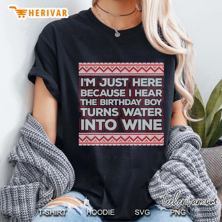 Funny Ugly Christian Christmas Meme - Turns Water Into Wine Premium Ladies Tee
