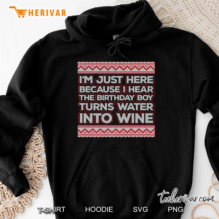 Funny Ugly Christian Christmas Meme - Turns Water Into Wine Premium Hoodie