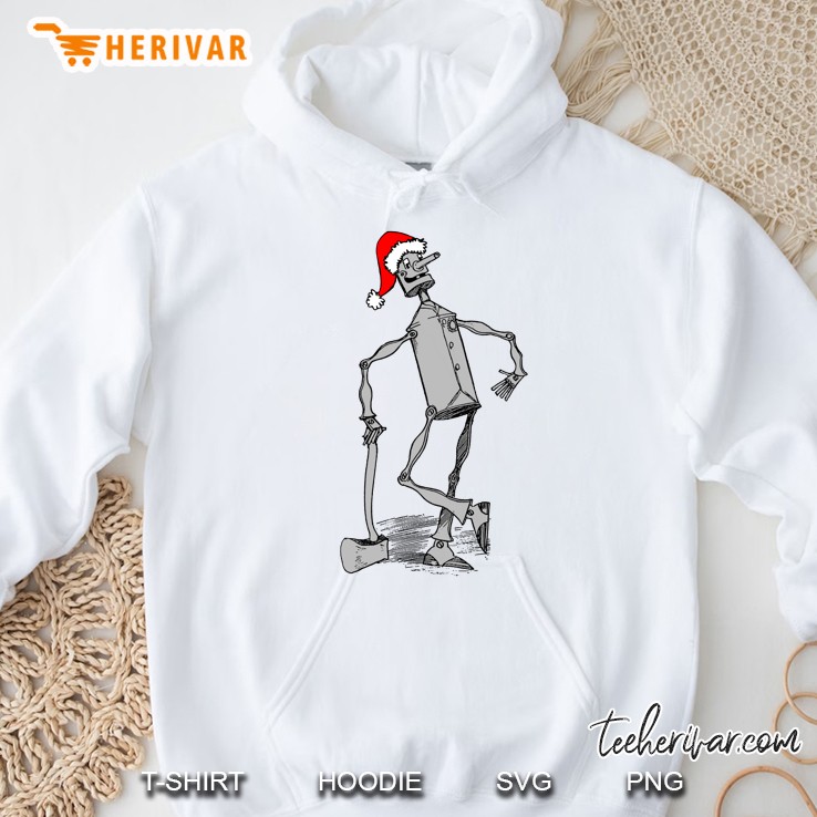Santa Hat Tin Man Shirt Art-Tinman Wizard Of Oz Christmas Hoodie