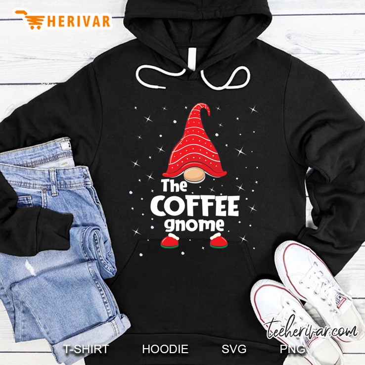 Coffee Gnome Family Matching Christmas Funny Gift Pajama Hoodie