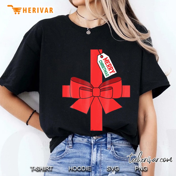 Funny Diy Christmas Present Costume Ladies Tee