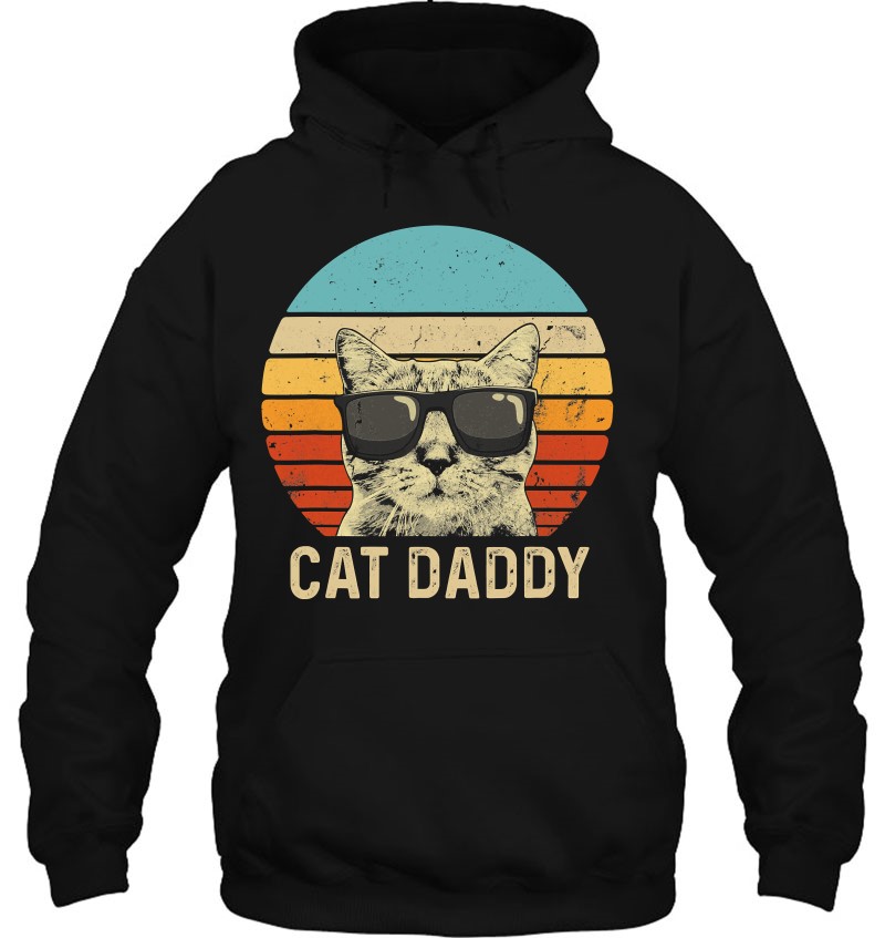 Mens Vintage Cat Daddy Shirt Funny Cat Lover Gift Cat Dad Fathers Mugs
