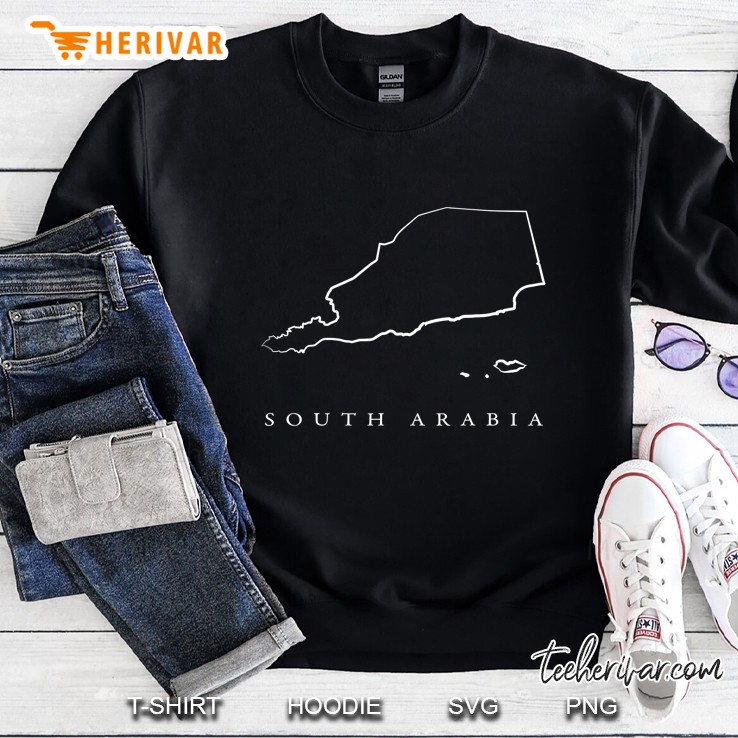 With Outlined Map Of South Arabia (South Yemen) Sweatshirt