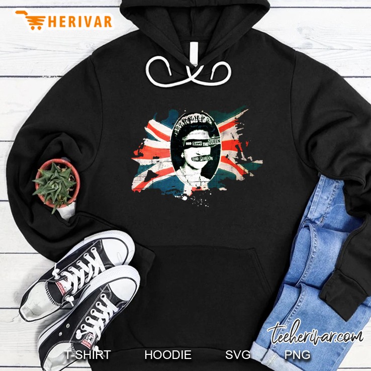 Sex Pistols Official Flag God Save The Queen Hoodie