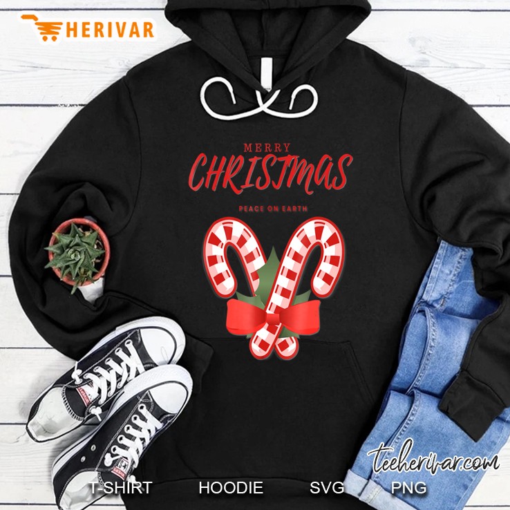 Charmposh Merry Christmas Peace On Earth Holiday Hoodie
