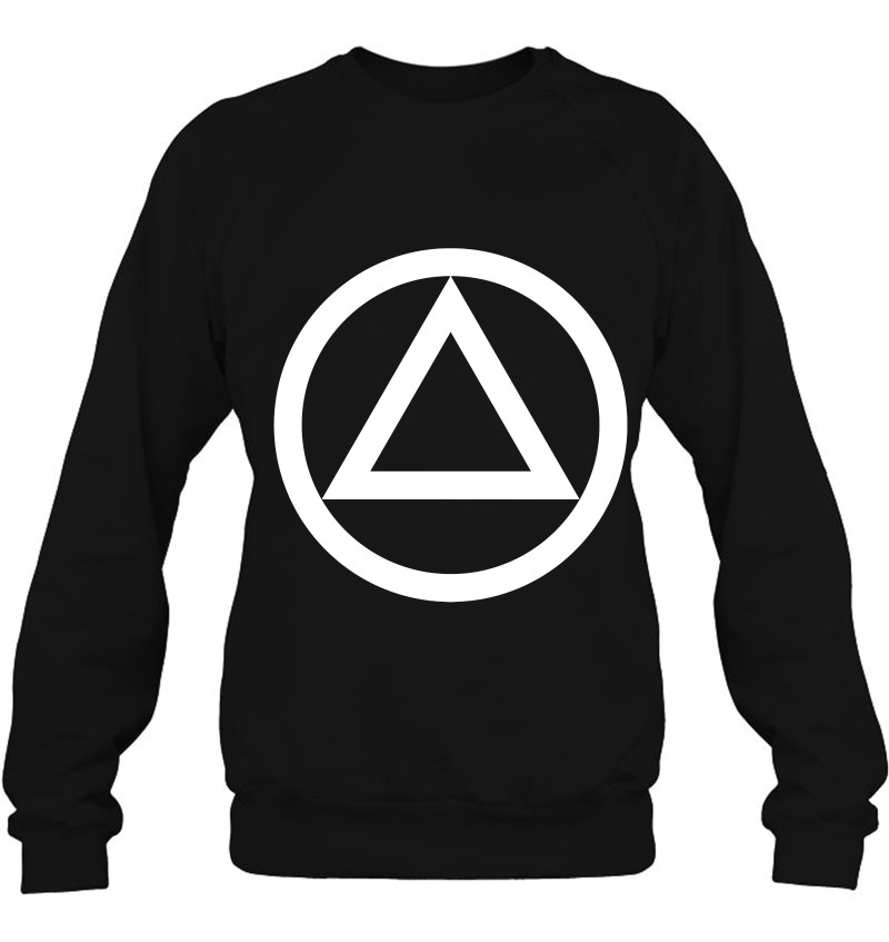 Aa Logo Circle Triangle Classic Alcoholics Anonymous Symbol Sweatshirt