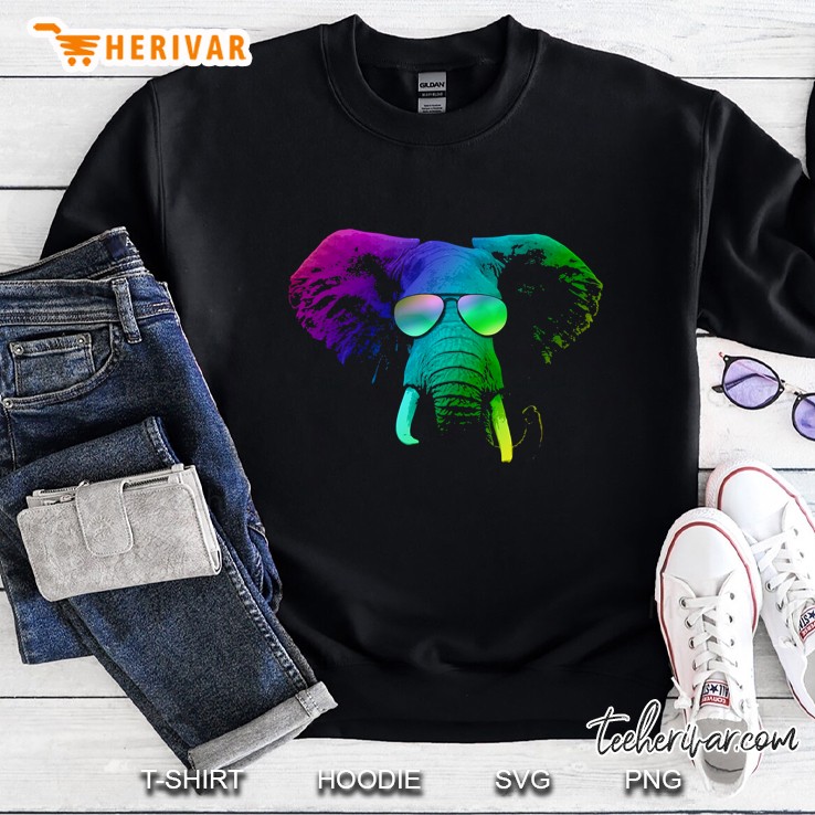 Cool Elephant With Sunglasses Sweatshirt