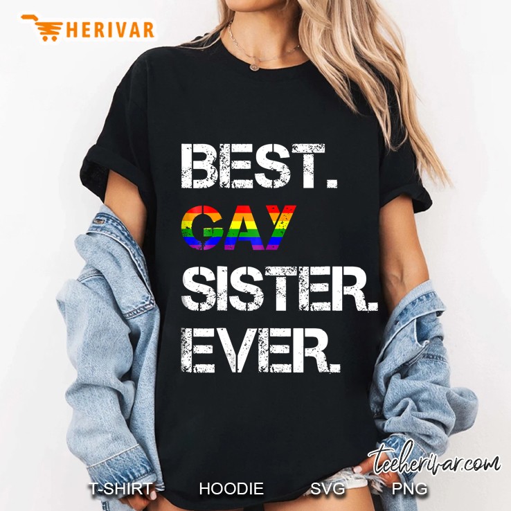 Gay Sister Lgbtq Lesbian Sister Gift Ladies Tee