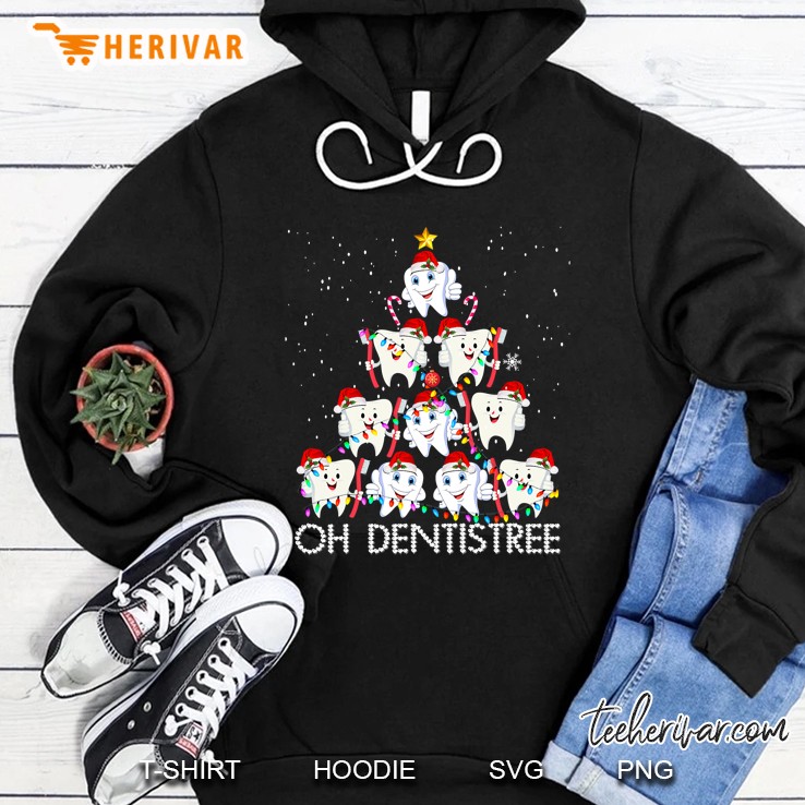 Oh Dentistree Funny Xmas Christmas Dentist Dental Assistant Hoodie