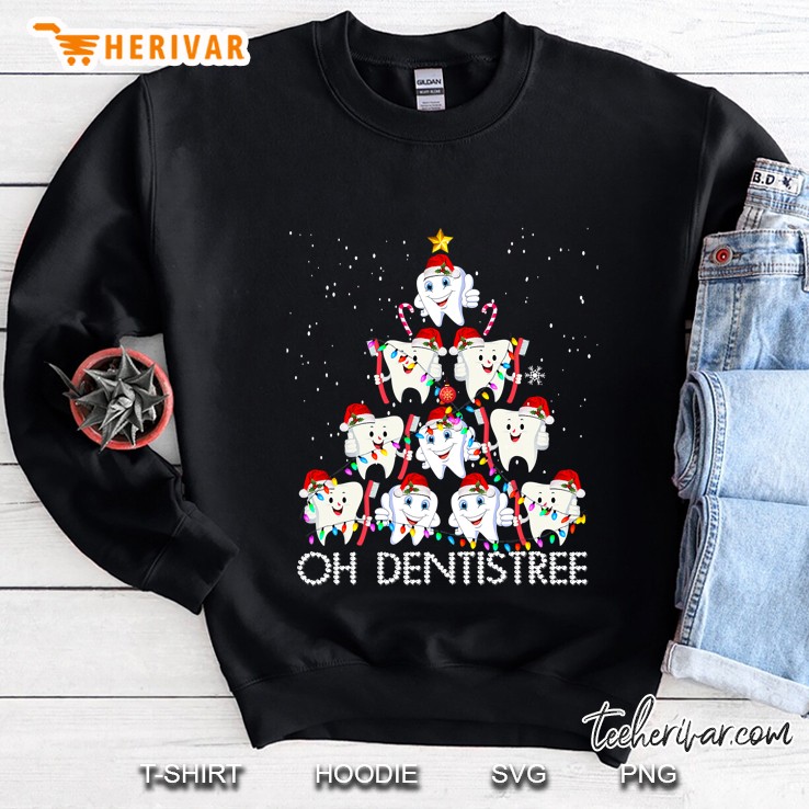 Oh Dentistree Funny Xmas Christmas Dentist Dental Assistant Sweatshirt