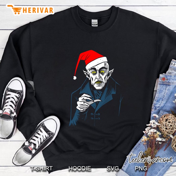 Nosferatu Clause Christmas Vampire Classic Dracula Sweatshirt