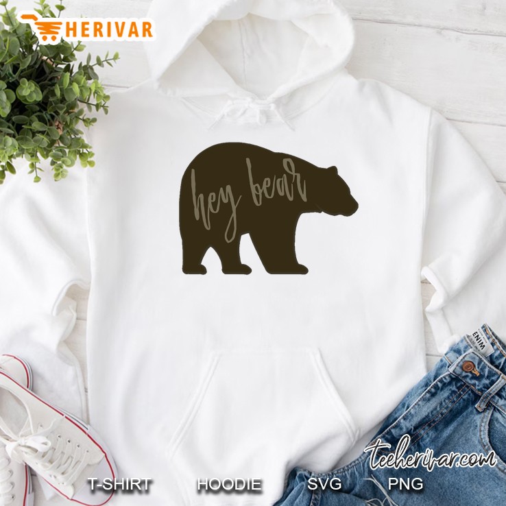 Hey Bear Graphic Shirt Hoodie