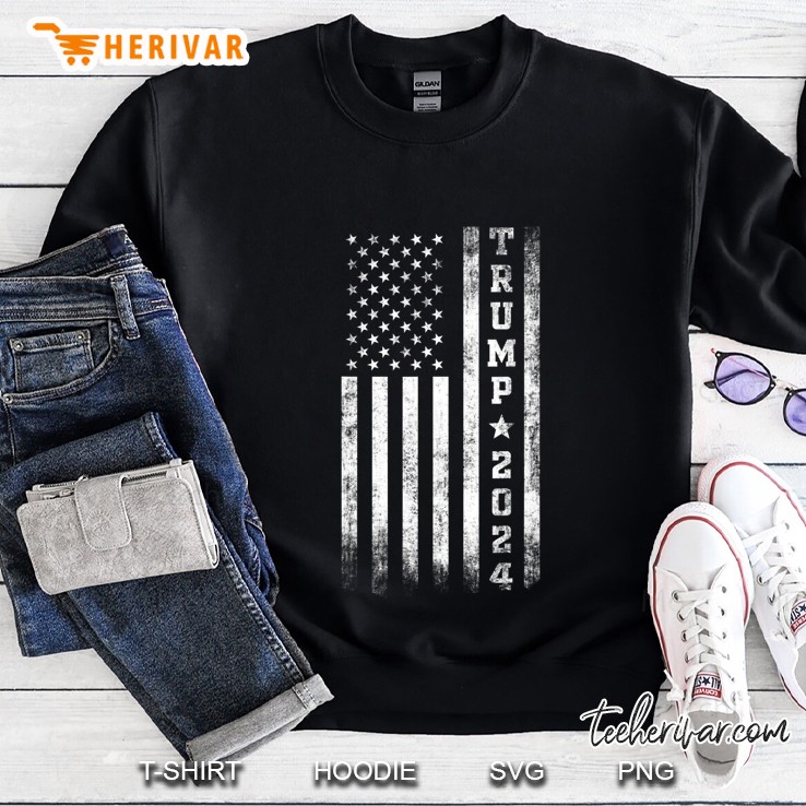 Trump 2024 Election American Flag Trump Gift Sweatshirt