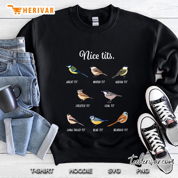Funny Nice Tits Bird Watching Cute Gift Sweatshirt