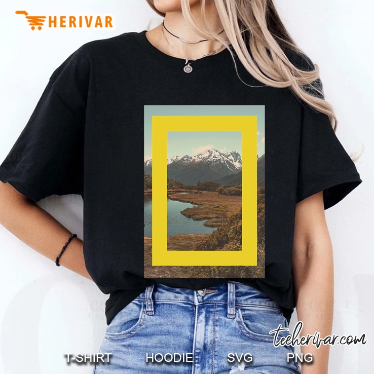 National Geographic Lake Scene Logo Ladies Tee