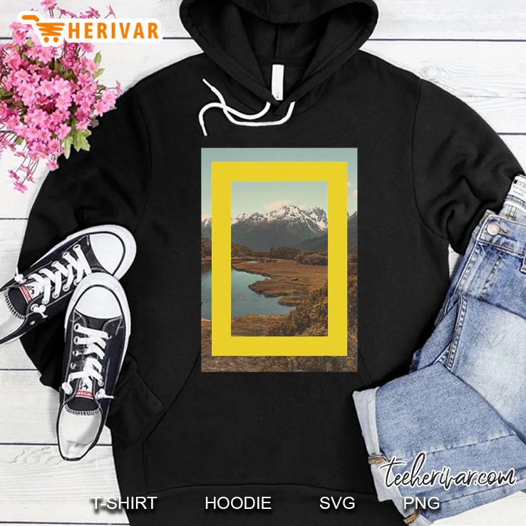 National Geographic Lake Scene Logo Hoodie