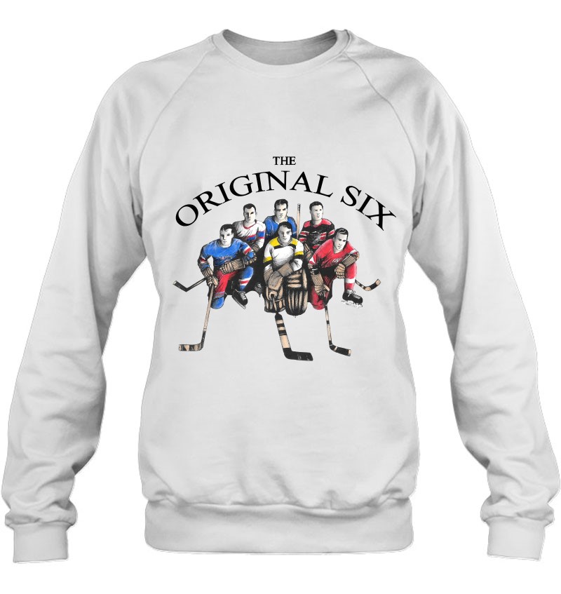 Original Six 6 Vintage Old School Hockey Teams T-Shirt