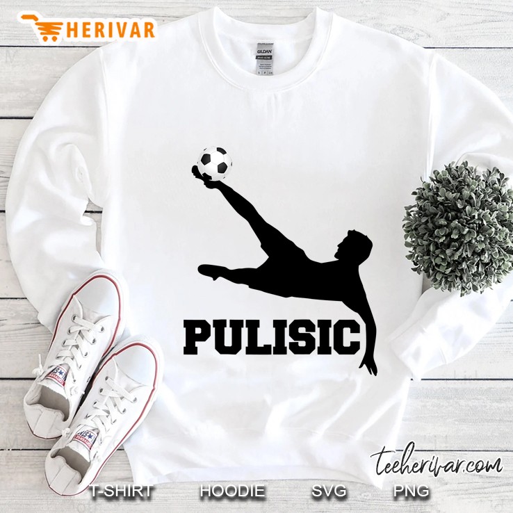 Pulisic Soccer Football Fan Silhouette And Football Shirts Raglan Baseball Tee Sweatshirt