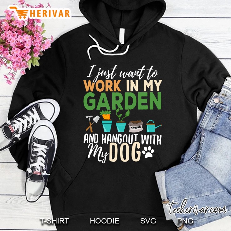 Gardening Dog Lover Gardener Garden Pet Gift Plants Hoodie