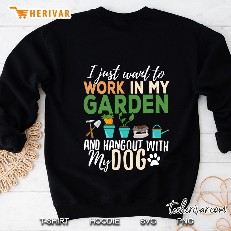 Gardening Dog Lover Gardener Garden Pet Gift Plants Sweatshirt