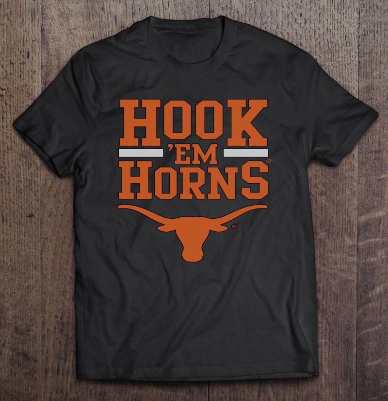 Texas Longhorns Hook 'Em Horns - Apparel Pullover T-Shirts
