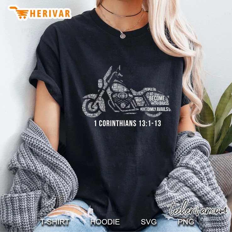 Christian Biker Shirt For Men Motorcycle Ride Bible Verse Ladies Tee