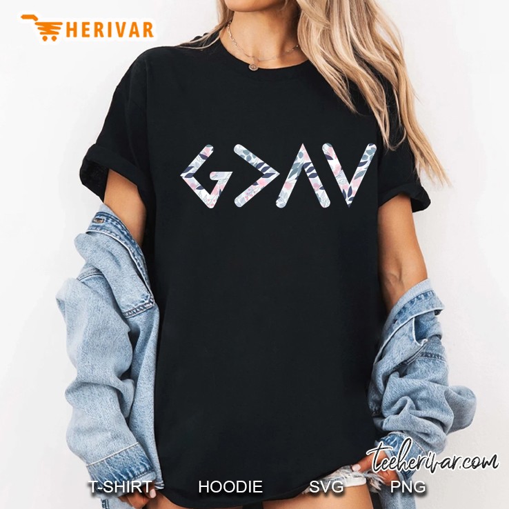 God Is Greater Than The Highs And Lows Tattoo Artist Ladies Tee