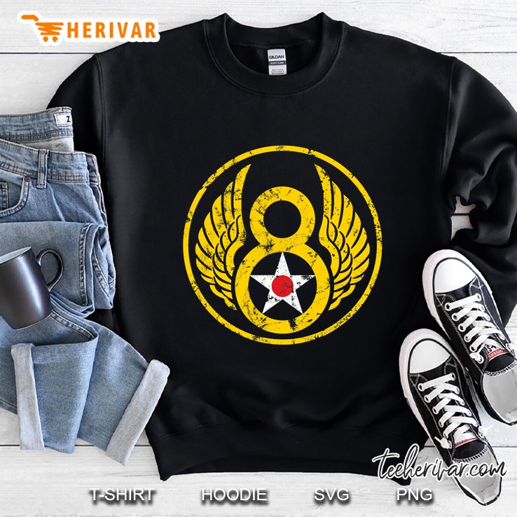 Mighty 8Th - Eighth Air Force Usaf B-17 & B-24 Bomber Group Sweatshirt