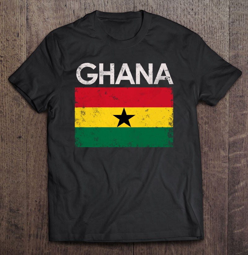 Vintage Ghana Ghanaian Flag Pride Gift T-Shirts, Hoodies, SVG & PNG ...