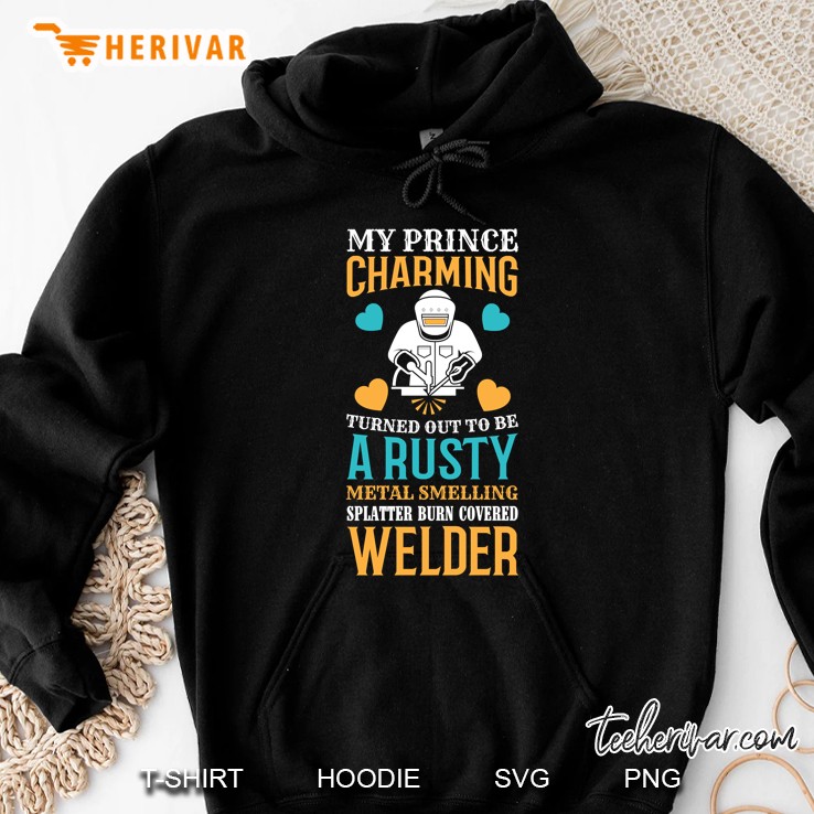 Welder Wife Mom Girlfriend Cute Funny Welding Weld Welders Hoodie